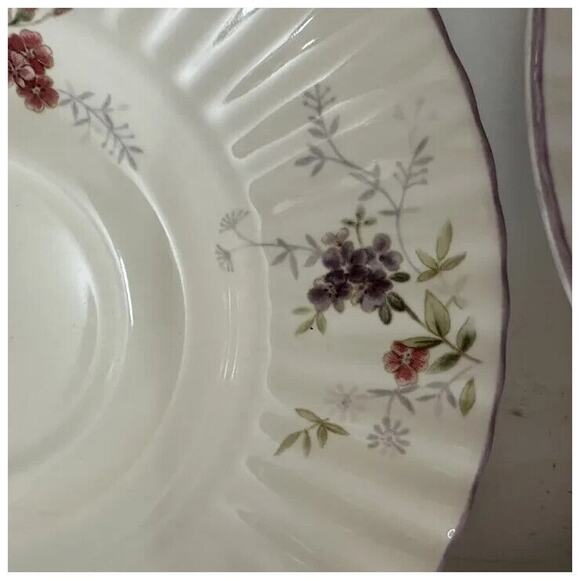 MIKASA Park Lane, Saucer set of 3, Classic Elegance Multicolor Flowers Discon't - Picture 13 of 13